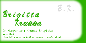brigitta kruppa business card